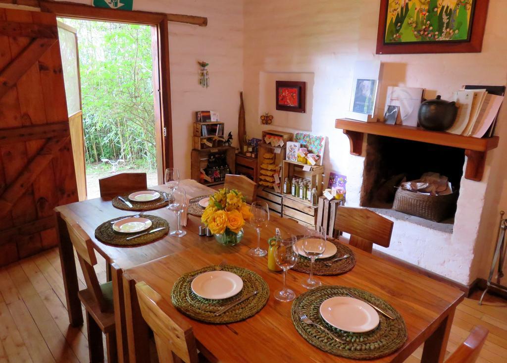 La Casa Del Tilo Hacienda Santa Rosa Bagian luar foto